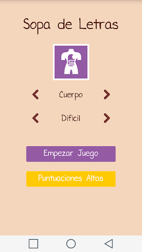 Sopa de Letras - Gameplay image of android game