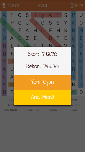 Kelime Bulmaca - Gameplay image of android game