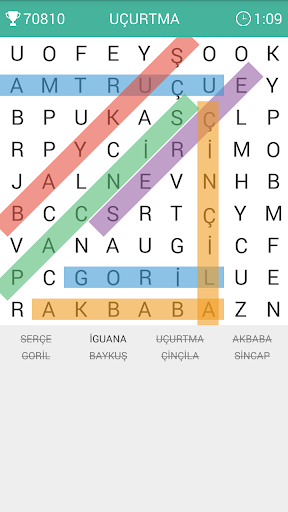 Kelime Bulmaca - Gameplay image of android game