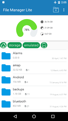 File Manager Lite - Image screenshot of android app