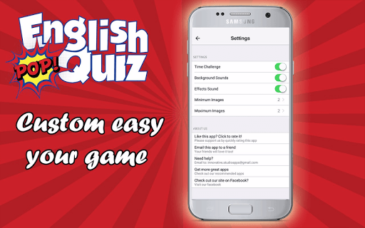 English Vocabulary Pop Quiz - عکس برنامه موبایلی اندروید