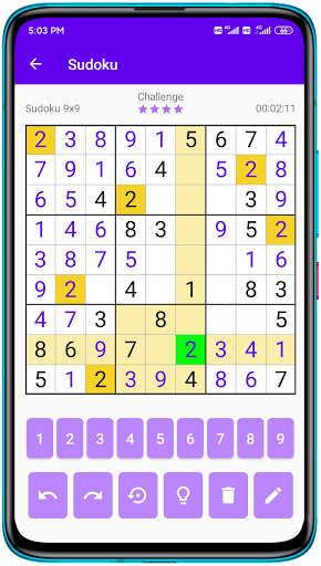 Sudoku - Classic Sudoku Puzzle - Gameplay image of android game