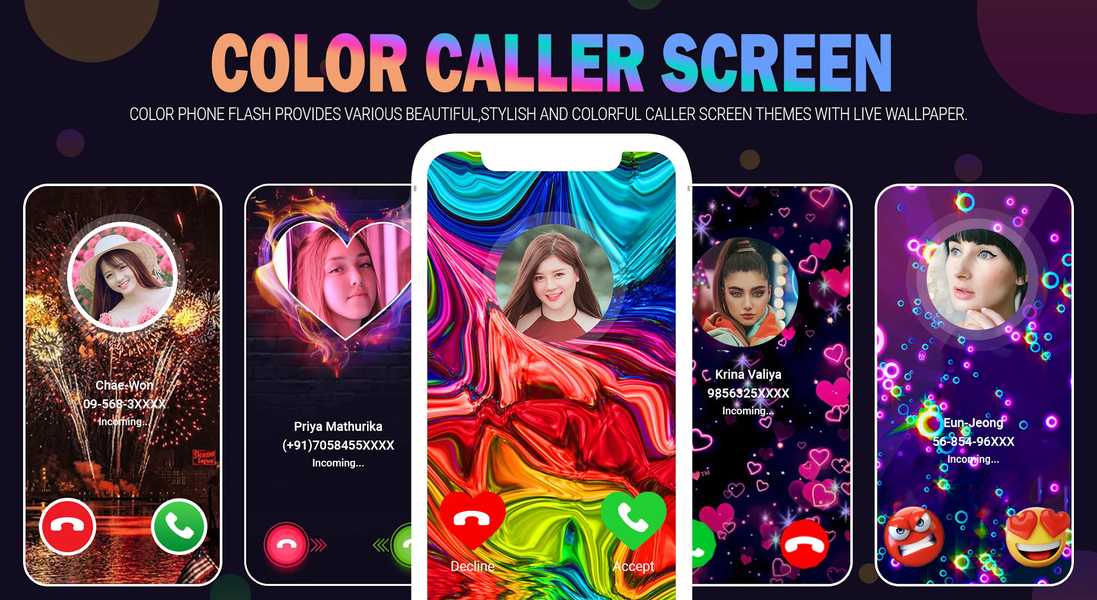 My Color Caller Screen Themes - Image screenshot of android app