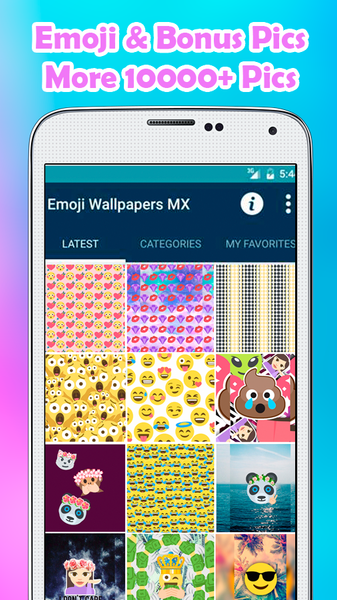 Emoji Wallpapers MX - عکس برنامه موبایلی اندروید