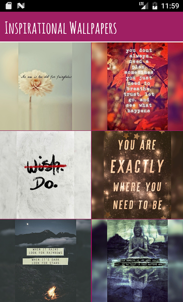 Inspirational Wallpapers - Image screenshot of android app