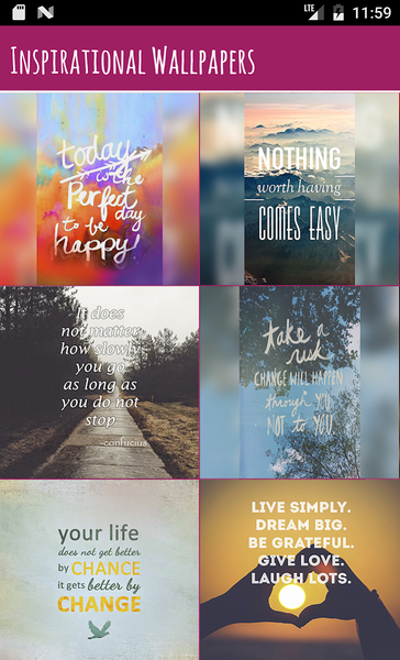 Inspirational Wallpapers - Image screenshot of android app