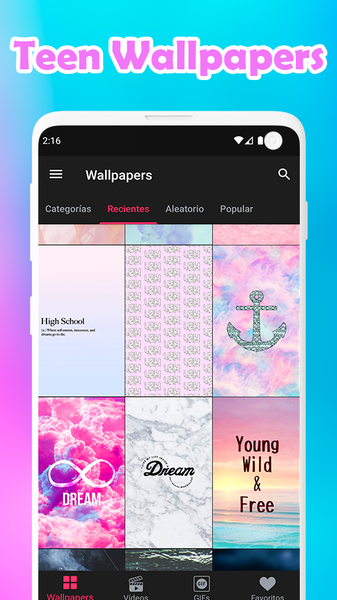 Teen Wallpapers 10000+ - Image screenshot of android app