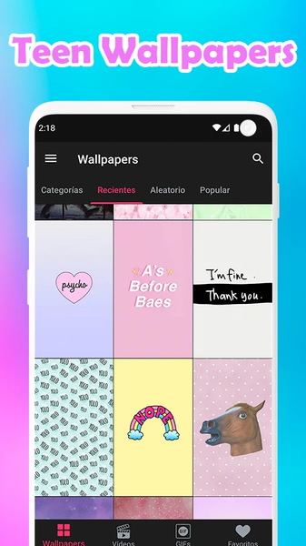 Teen Wallpapers 10000+ - Image screenshot of android app