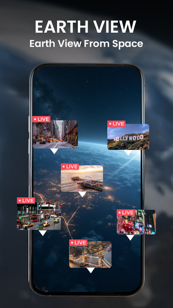 Live Earth Map and GPS Map - عکس برنامه موبایلی اندروید