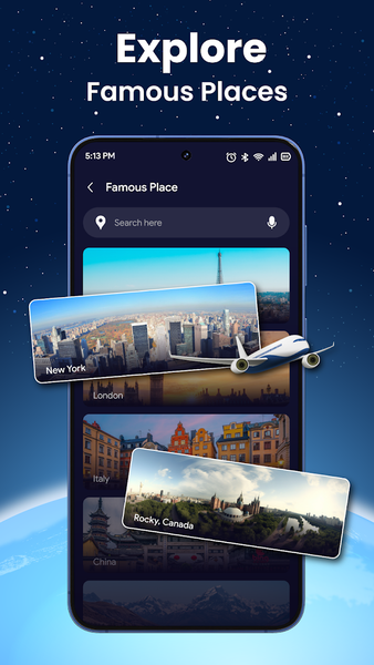 Live World Map: Satellite View - عکس برنامه موبایلی اندروید