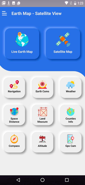 Earth Map - Satellite View - عکس برنامه موبایلی اندروید