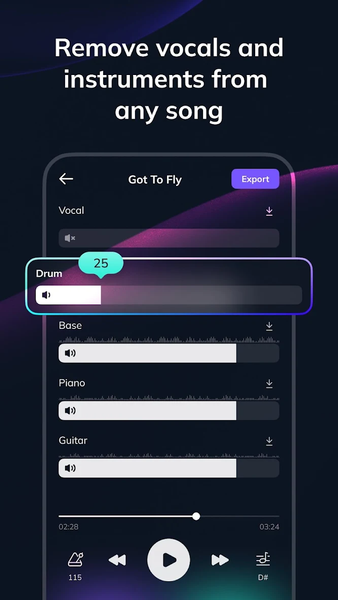 Vocal Remover - Musiclab - Image screenshot of android app