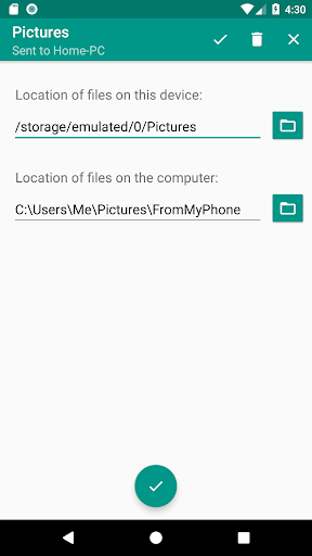 File Backup to PC - عکس برنامه موبایلی اندروید