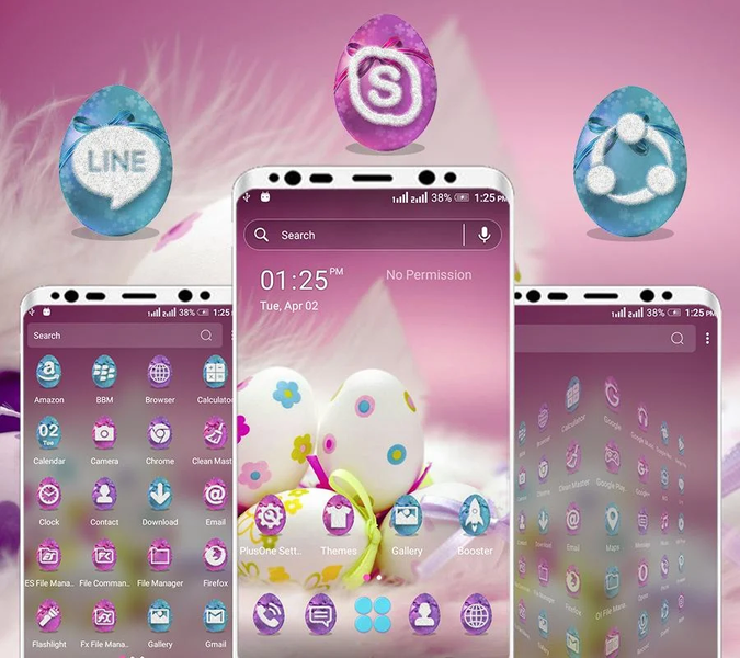 Easter Egg Launcher Theme - Image screenshot of android app