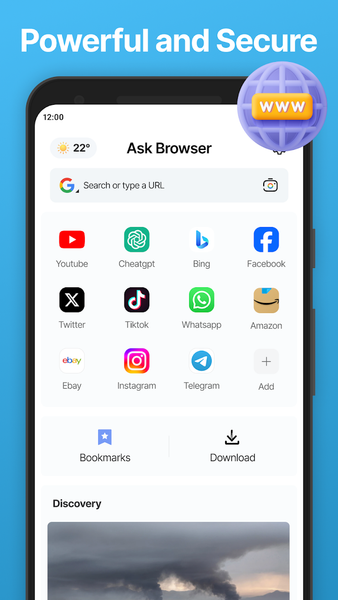 Ask Browser-Smarter & Private - عکس برنامه موبایلی اندروید