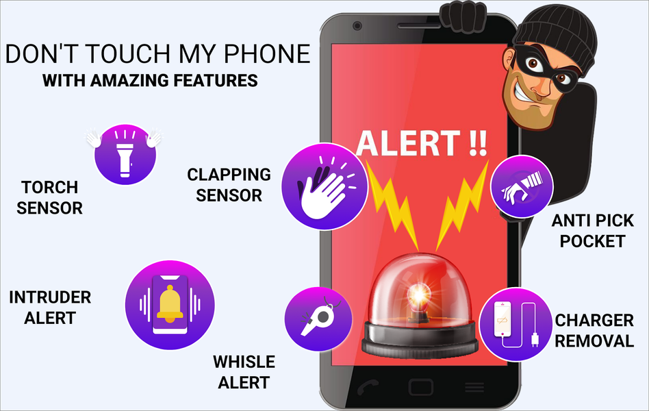 Don't Touch - Intruder Selfie - عکس برنامه موبایلی اندروید