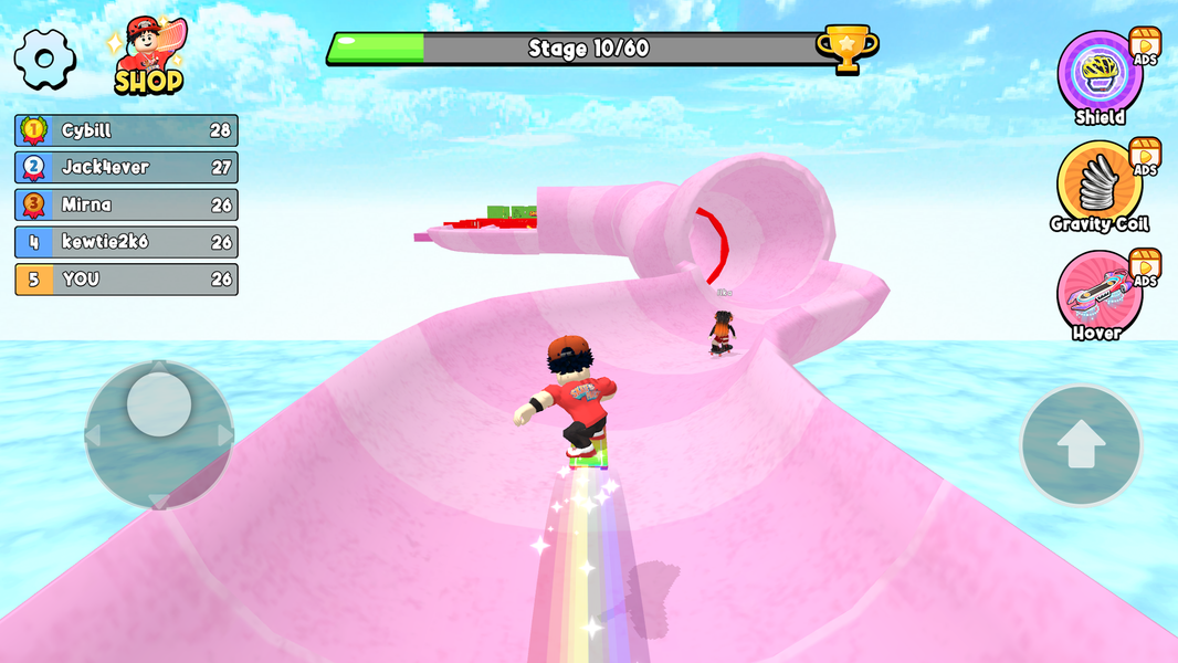 Obby Skateboard: Easy Parkour - عکس بازی موبایلی اندروید