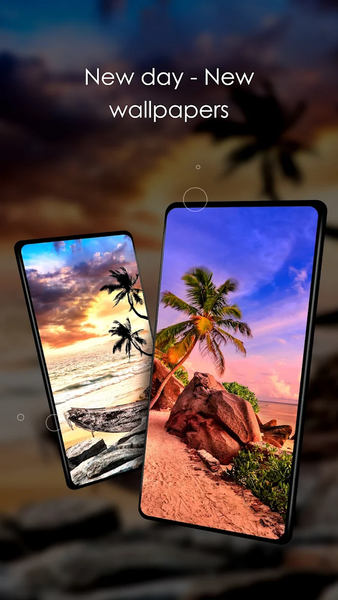 Wallpapers with beaches - Image screenshot of android app