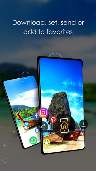 Wallpapers with beaches - Image screenshot of android app