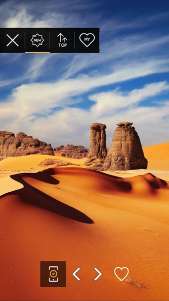 Wallpapers 4K with deserts - Image screenshot of android app