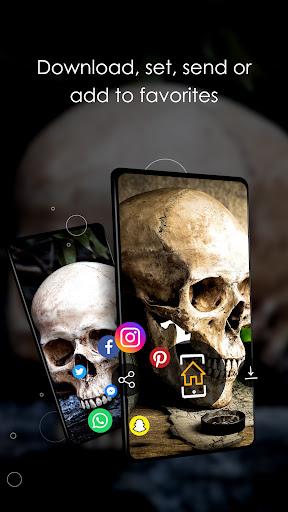Wallpapers with Skulls 4K - Image screenshot of android app
