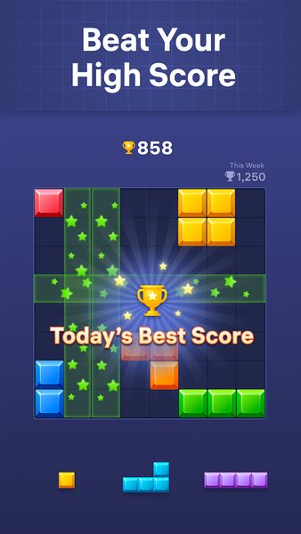 Block Crush - puzzle game - عکس بازی موبایلی اندروید