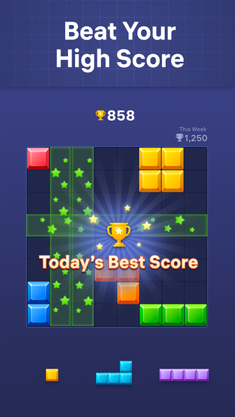 Block Crush - puzzle game - Gameplay image of android game