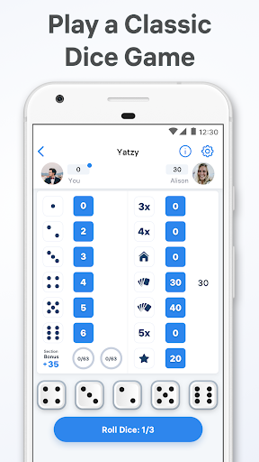 Yatzy Match - dice board game - Image screenshot of android app