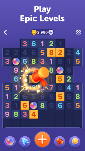 Number Tiles - Match Numbers - Gameplay image of android game