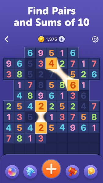 Number Tiles - Match Numbers - عکس بازی موبایلی اندروید