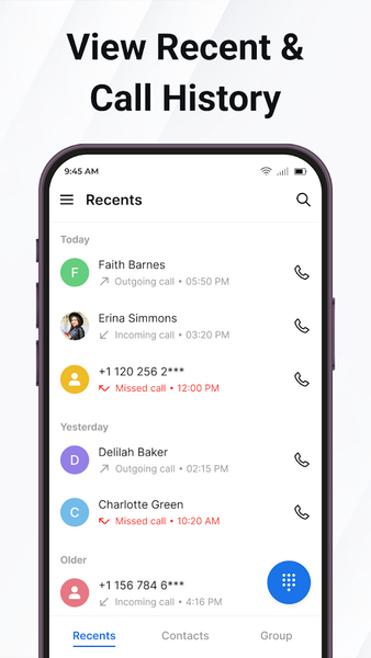 Contacts - Image screenshot of android app