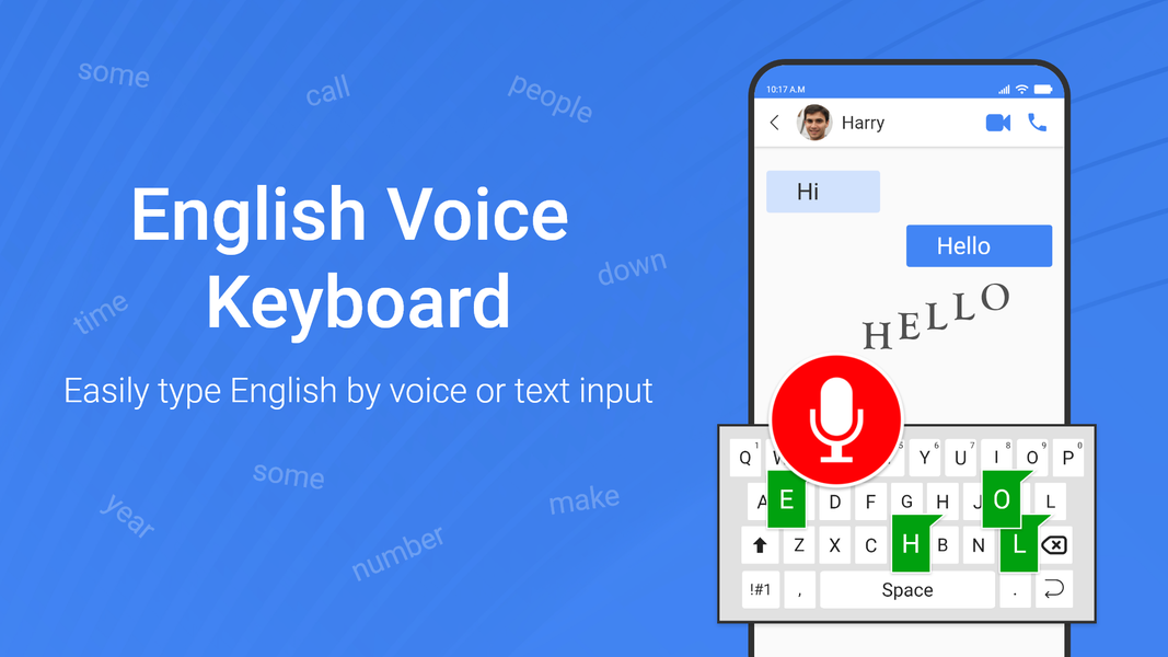 Easy English Voice Keyboard - عکس برنامه موبایلی اندروید