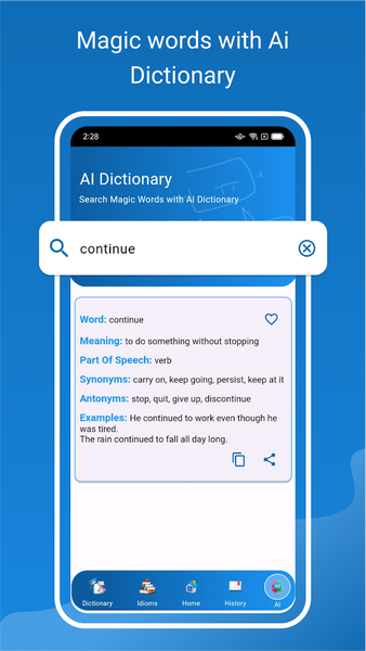 AI English Dictionary Advanced - عکس برنامه موبایلی اندروید