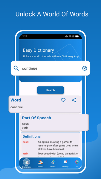 AI English Dictionary Advanced - عکس برنامه موبایلی اندروید