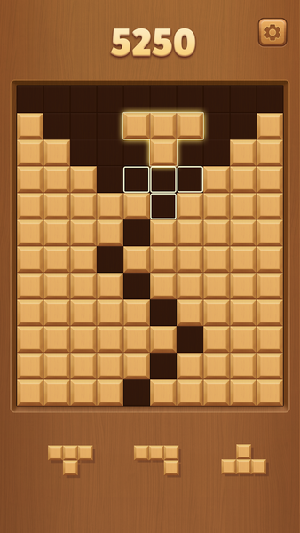 Wood Block Puzzle - Gameplay image of android game