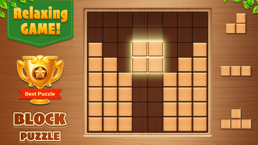 Wood Block Puzzle - Puzzle Gam - Gameplay image of android game