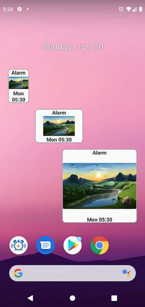 My Next Alarm - Widget - عکس برنامه موبایلی اندروید