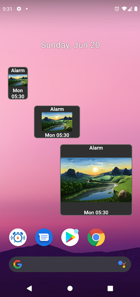 My Next Alarm - Widget - Image screenshot of android app