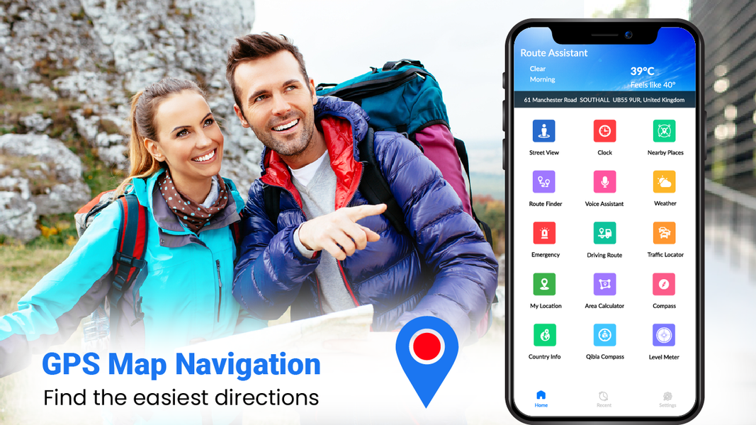 Easy Rout Map: Navigation Path - عکس برنامه موبایلی اندروید