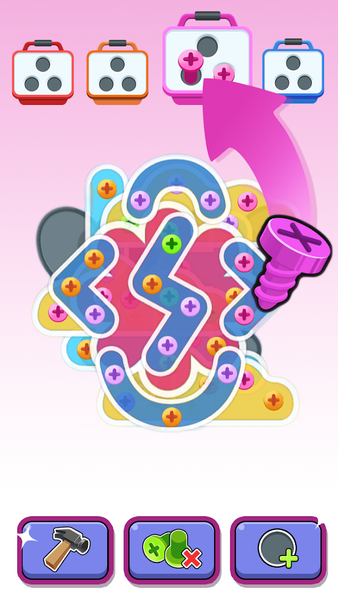 Screw Pin Jam Puzzle - Gameplay image of android game