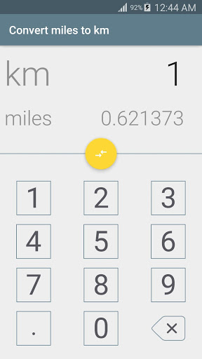 Convert miles to km for Android Download Bazaar