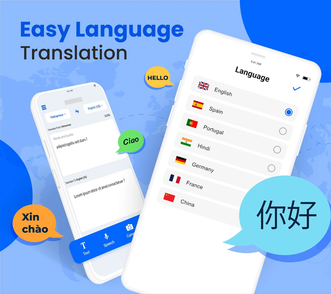 Easy Language Translation - عکس برنامه موبایلی اندروید