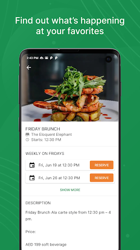 Eat - Restaurant Reservations - Image screenshot of android app