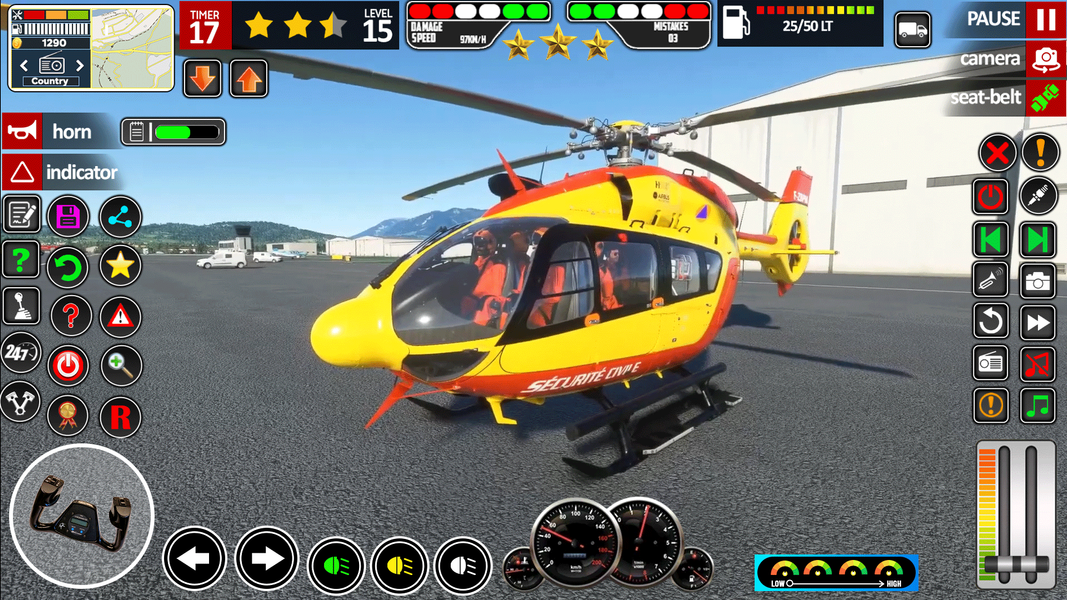 Helicopter Rescue Flight Game - عکس بازی موبایلی اندروید