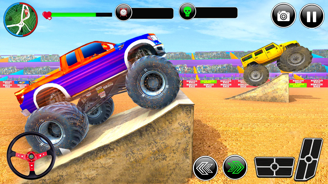 Derby Monster Truck Game - Gameplay image of android game