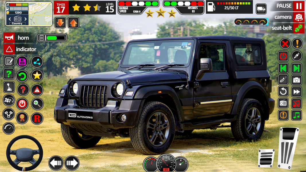 Jeep Driving : Hill Jeep Game - Gameplay image of android game