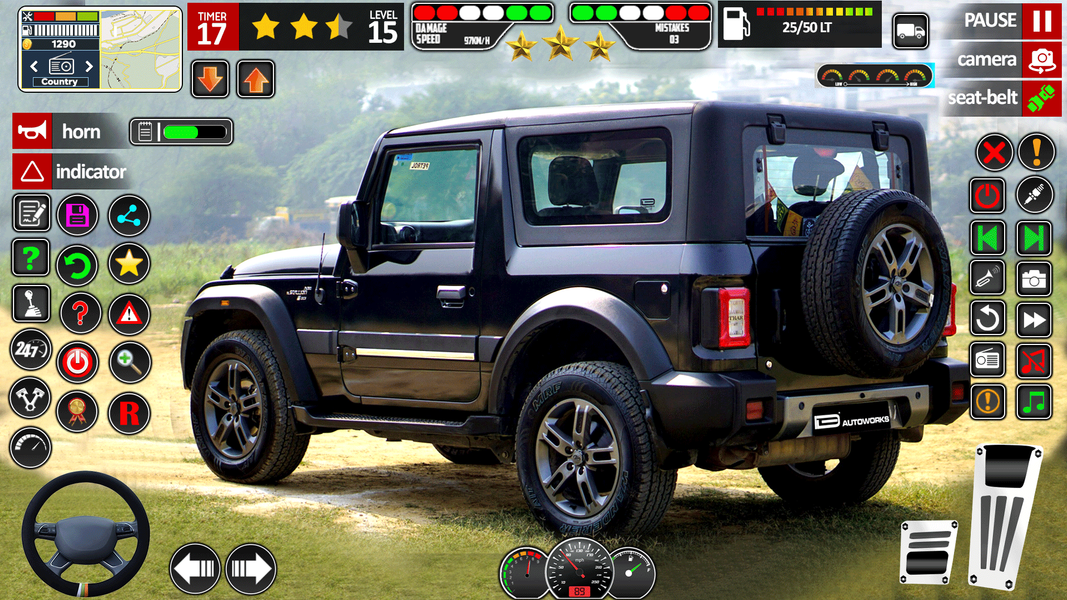 Jeep Driving : Hill Jeep Game - Gameplay image of android game