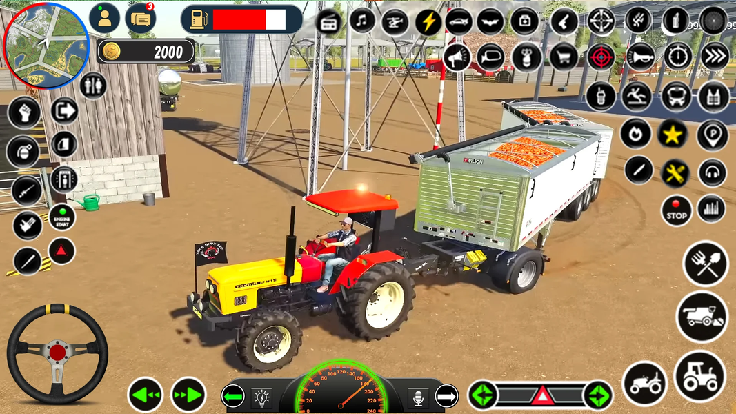 Farming Game : Tractor Sim - Gameplay image of android game