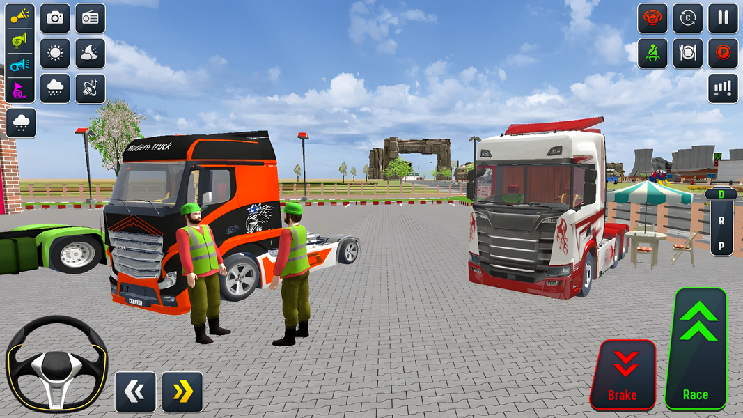 US Cargo Truck Driving Sim - Gameplay image of android game