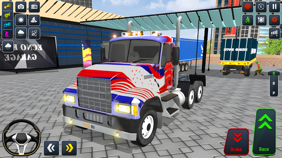 US Cargo Truck Driving Sim - Gameplay image of android game